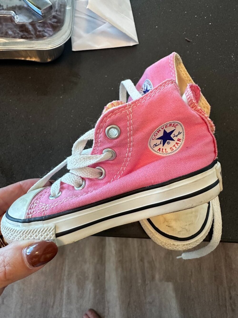 Free with any purchase: Converse Chuck Taylor All Star High Tops - Kids size 6
